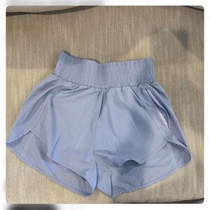 Amazon Women's Athletic Shorts in Light Blue